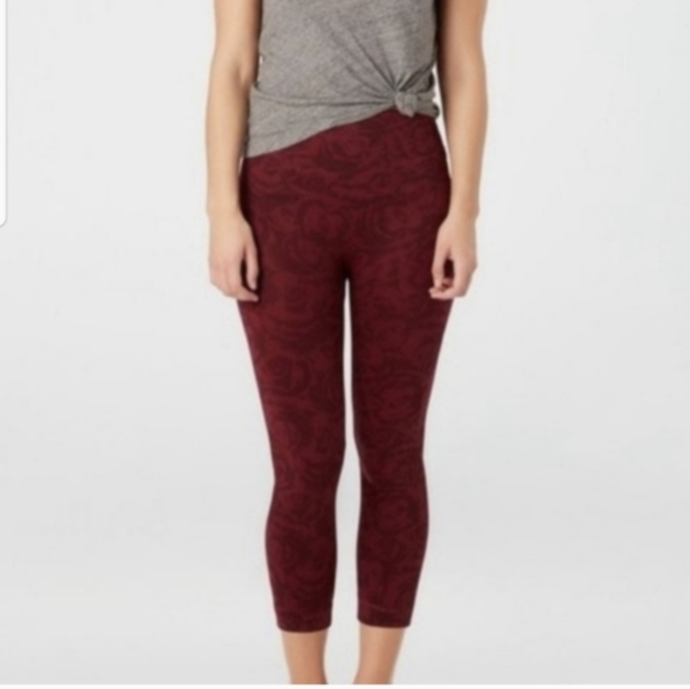 Spanx rose print leggings‎  women's size m